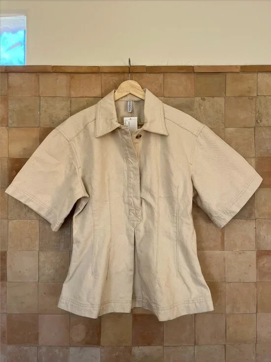 H&M Divided "Defined-Waist Denim Shirt" Size S - Picture 5 of 12